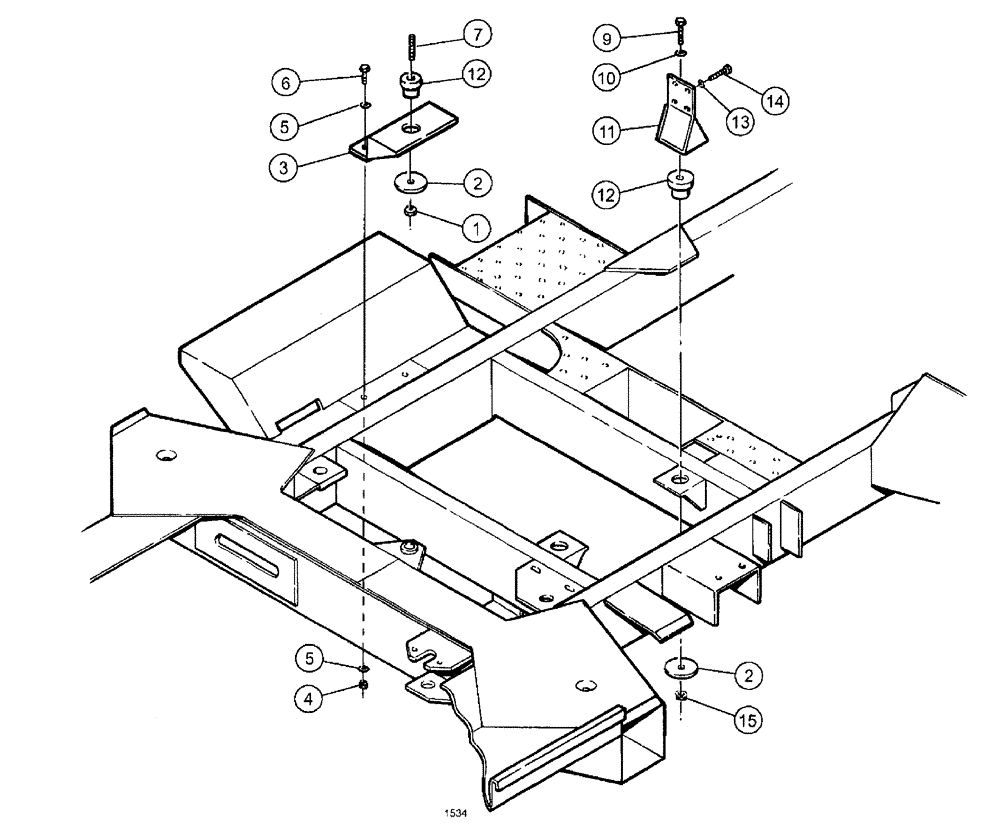 Схема запчастей Case IH SPX3185 - (03-072) - ENGINE - ENGINE MOUNTING PACKAGE (01) - ENGINE