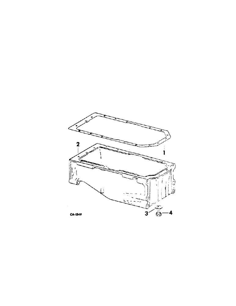 Схема запчастей Case IH C-200 - (G-14[A]) - CRANKCASE OIL PAN, 574, 674, 2500A, 2500B, 2505B, 2510B AND 2514B TRACTORS 