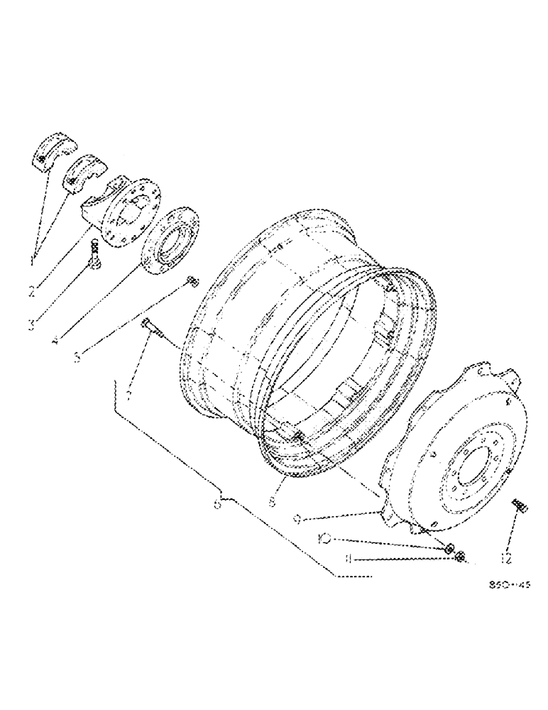 Схема запчастей Case IH 884 - (15-04) - REAR WHEELS, W14-30 Wheels & Traction