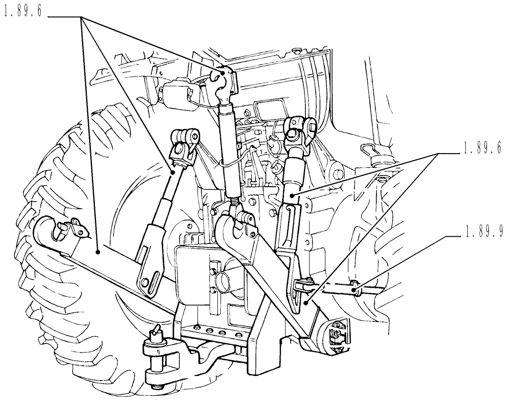 Схема запчастей Case IH MXM190 - (SEC. 09) - LINKAGE (00) - GENERAL