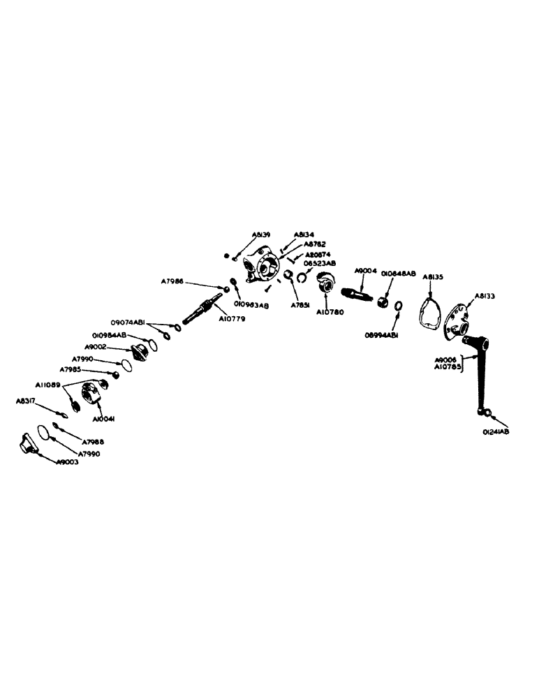 Схема запчастей Case IH 700 - (148) - POWER STEERING GEAR, FOR STANDARD 4-WHEEL AND ORCHARD TRACTORS (05) - STEERING