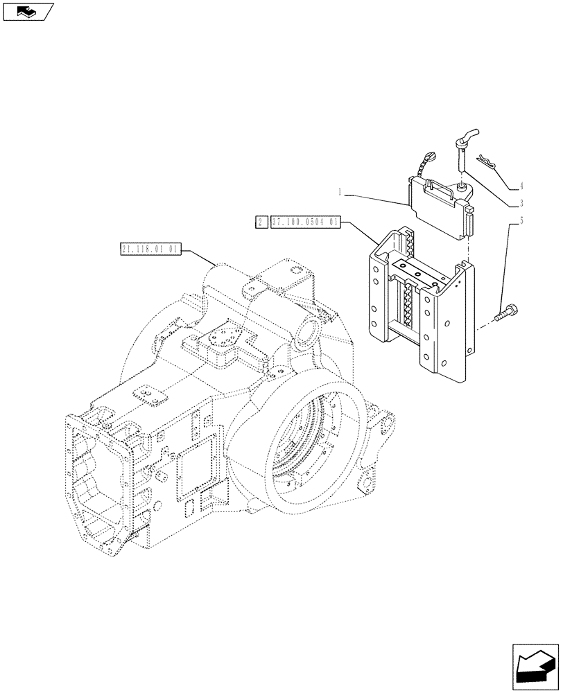 Схема запчастей Case IH PUMA 185 - (37.100.0501) - SLIDER TOW HOOK WITH FIXED C TYPE COUPLING, (ITALY) - TOW HITCH (VAR.720928) (37) - HITCHES, DRAWBARS & IMPLEMENT COUPLINGS