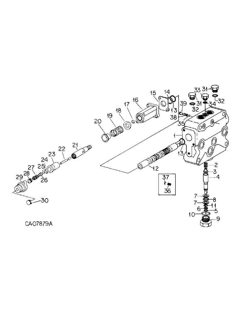 Схема запчастей Case IH 7288 - (10-22) - HYDRAULICS, MOTOR CONTROL VALVE, CLOSE CENTER (07) - HYDRAULICS