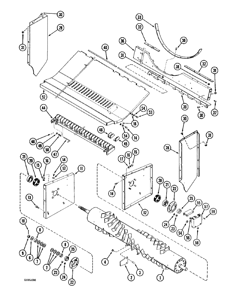 Схема запчастей Case IH 1682 - (9-138) - STRAW CHOPPER (09) - CHASSIS ATTACHMENTS