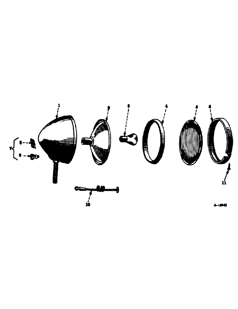 Схема запчастей Case IH SUPER C - (070) - ELECTRICAL SYSTEM, HEADLIGHT OR REAR LIGHT, CONVENTIONAL, SERIAL NO. 100001 TO 159454 (06) - ELECTRICAL SYSTEMS