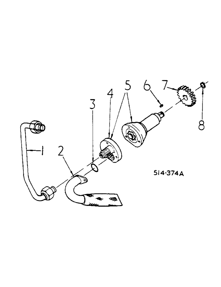 Схема запчастей Case IH 2400 - (10-18) - HYDRAULIC LUBE PUMP, SYNCHROMESH DRIVE (07) - HYDRAULICS