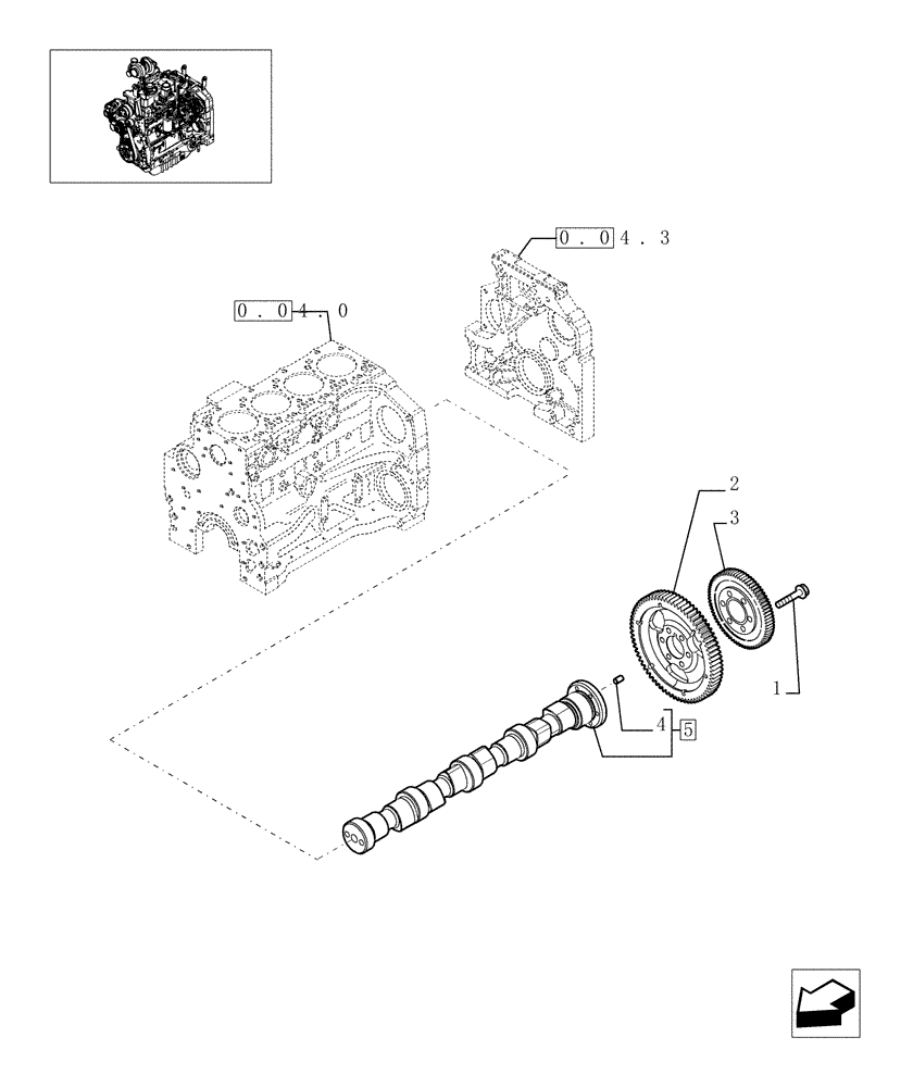 Схема запчастей Case IH MAXXUM 100 - (0.12.0) - CAMSHAFT TIMING CONTROL (01) - ENGINE