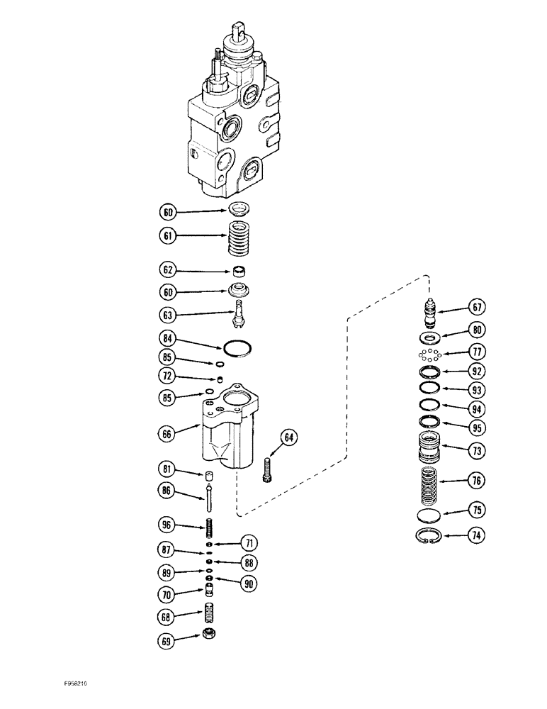 Схема запчастей Case IH 9310 - (8-074) - LOAD CHECK REMOTE VALVE ASSEMBLY, IF EQUIPPED (08) - HYDRAULICS