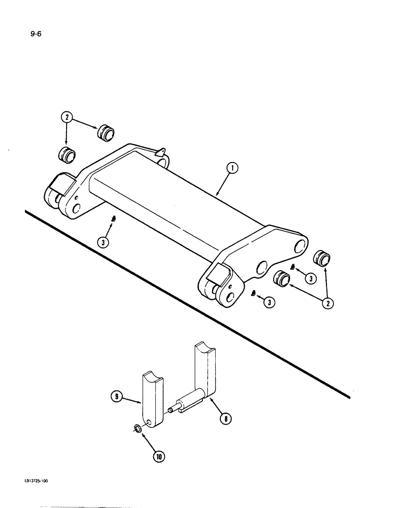 Схема запчастей Case IH 9270 - (9-006) - HITCH ROCKERSHAFT (09) - CHASSIS/ATTACHMENTS