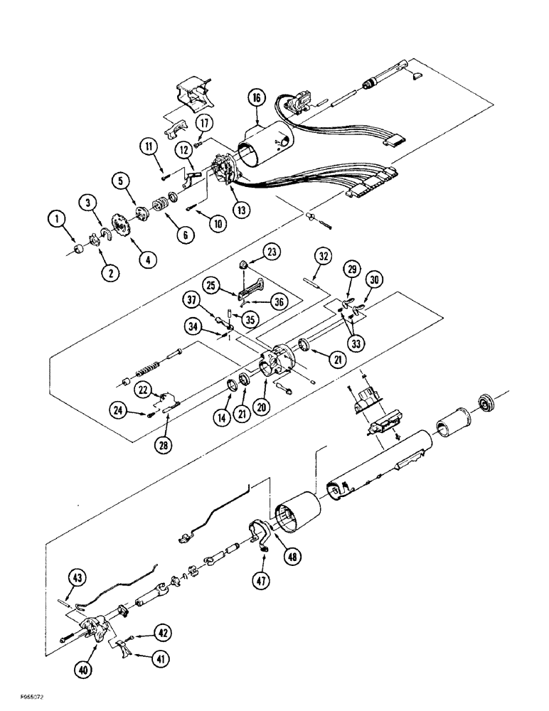 Схема запчастей Case IH 9380 QUADTRAC - (5-006) - STEERING COLUMN ASSEMBLY (05) - STEERING