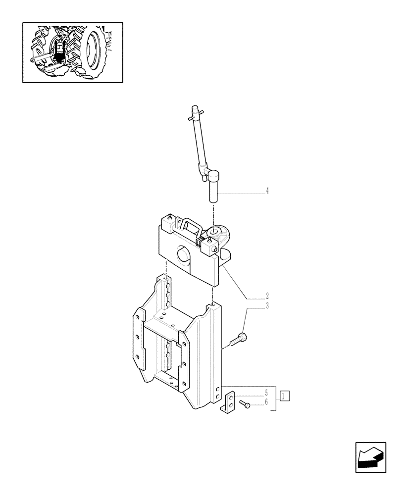 Схема запчастей Case IH JX75 - (1.89.1/01) - (VAR.398) HITCH AND SUPPORT - (GERMANY) (09) - IMPLEMENT LIFT