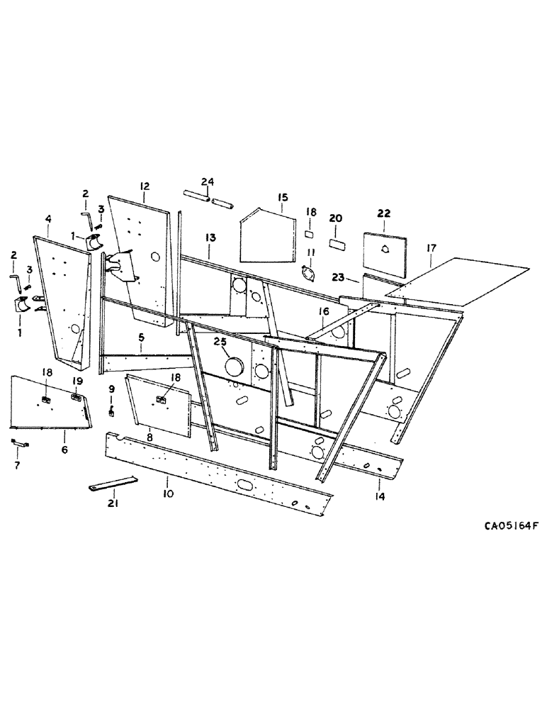 Схема запчастей Case IH 1460 - (20-01) - SEPARATOR, SEPARATOR SIDES Separation