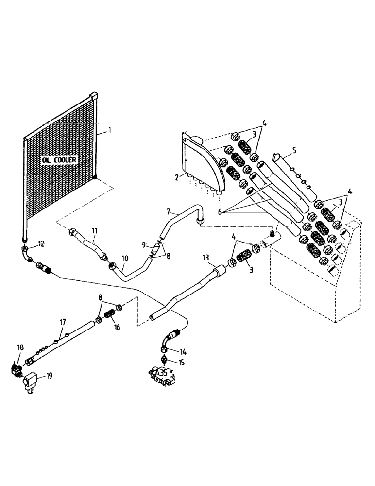 Схема запчастей Case IH 7700 - (B06-03) - HYDRAULIC SUCTION LINES, 108/6CT Hydraulic Components & Circuits