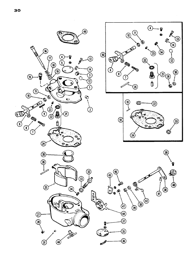 Схема запчастей Case IH 430 - (030) - A38243 CARBURETOR, 430,148B, SPARK IGNITION ENGINE (03) - FUEL SYSTEM