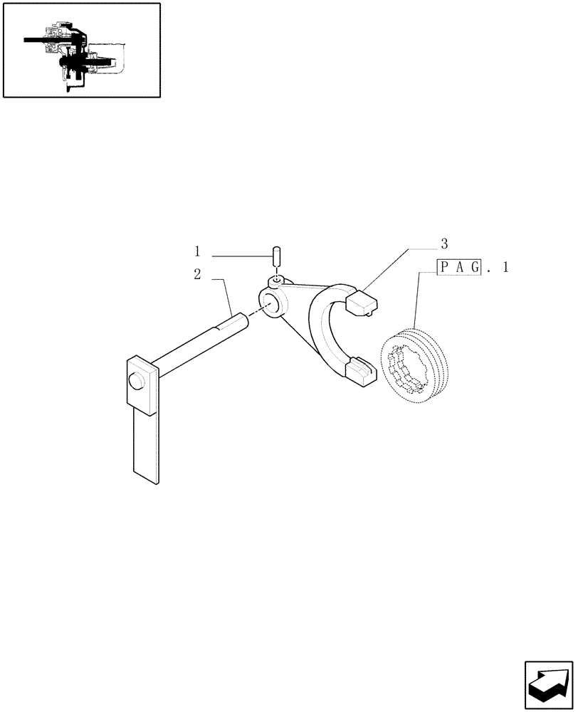 Схема запчастей Case IH JX1075N - (1.80.1/07[03]) - (VAR.959) NA POWER TAKE-OFF (540-1000 RPM) - COUPLING (07) - HYDRAULIC SYSTEM