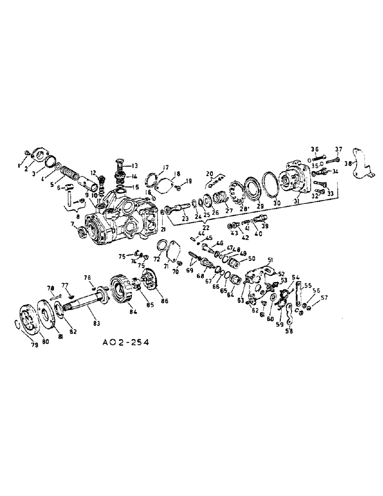 Схема запчастей Case IH 2500 - (12-063) - FUEL INJECTION PUMP, BOSCH INJECTION C.R. PUMP Power