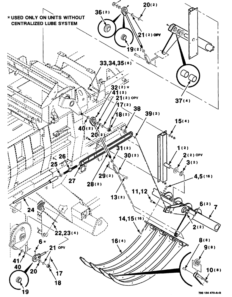 Схема запчастей Case IH 8575 - (02-038) - NEEDLE ASSEMBLY, S.N. CFH0113001 THRU CFH0163128 Driveline