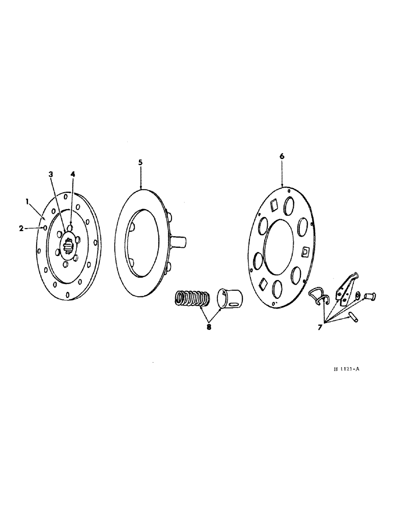 Схема запчастей Case IH 230 - (07-13) - DRIVE TRAIN, PLANETARY CLUTCH AND PLATE Drive Train