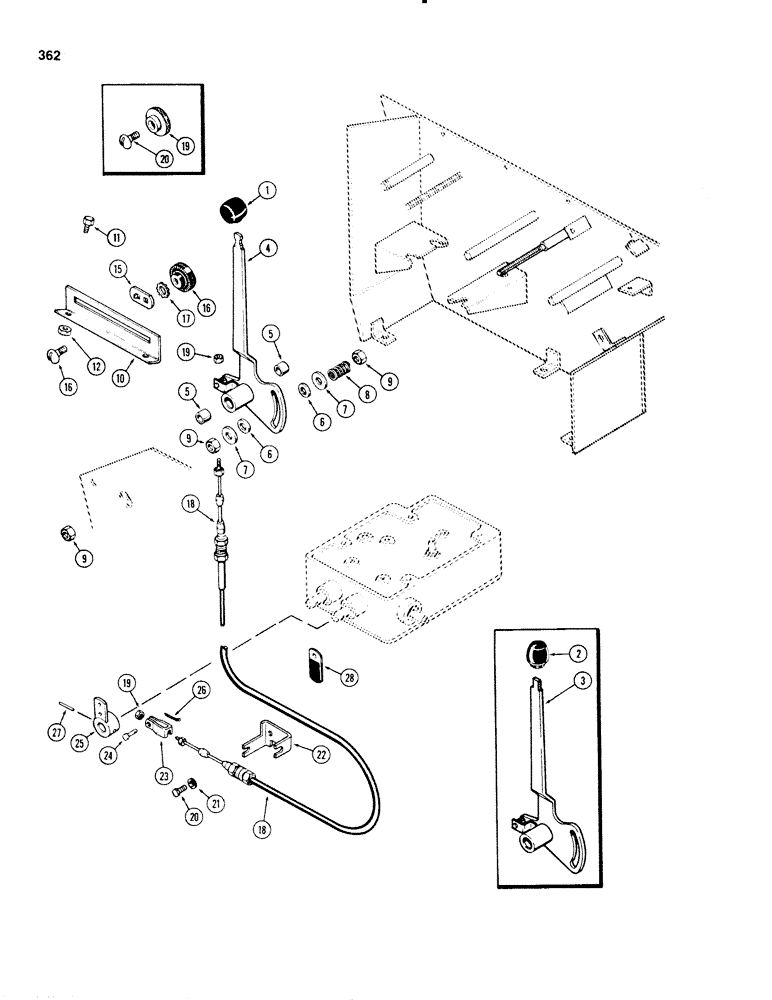 Схема запчастей Case IH 1270 - (362) - D.O.M. CONTROLS (09) - CHASSIS/ATTACHMENTS