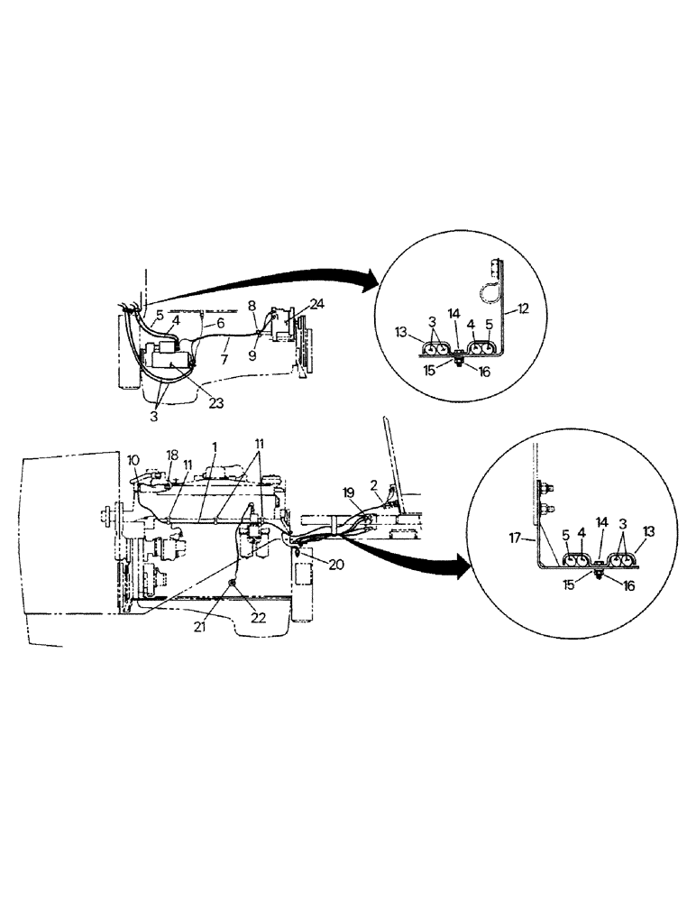 Схема запчастей Case IH KP-1360 - (02-03) - ENGINE ELECTRICAL, CUMMINS 855 ENGINE (06) - ELECTRICAL