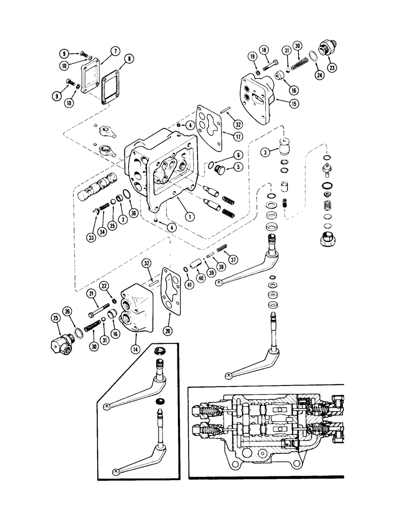 Схема запчастей Case IH 930-SERIES - (150) - A57571 AUXILIARY VALVE, FIRST USED TRANSMISSION SERIAL NUMBER 2219218, WARNER MOTIVE (08) - HYDRAULICS