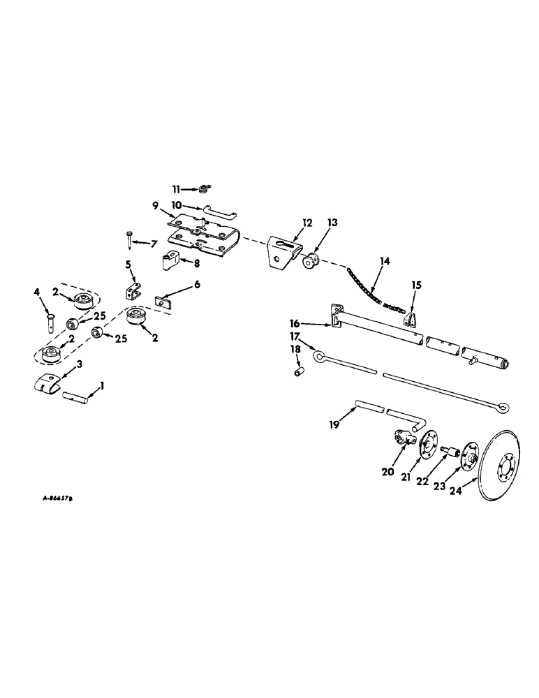 Схема запчастей Case IH 600 - (S-10) - MARKER UNIT, DISK TYPE 