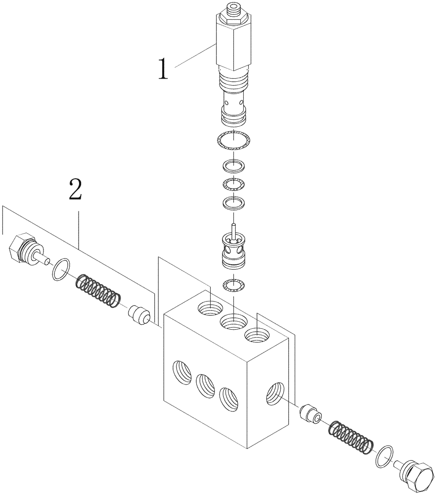 Схема запчастей Case IH 7700 - (B05.17[01]) - Hydraulic Valve {Counter Balance} (35) - HYDRAULIC SYSTEMS