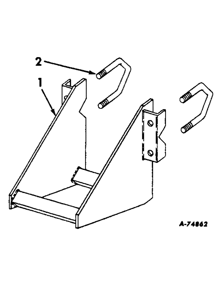 Схема запчастей Case IH 185 - (B-09) - MOUNTING BRACKET, PARTS TO MOUNT TWO 185 PLANTER UNITS ON THE 200 & 259 CULTIVATORS 