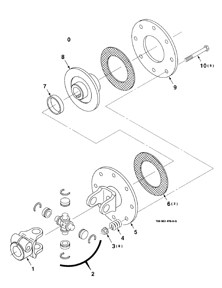 Схема запчастей Case IH 8360 - (9-18) - AUGER CLUTCH KIT ASSEMBLY (09) - CHASSIS