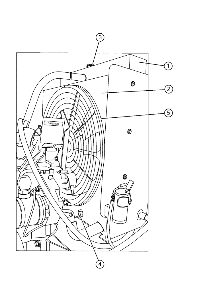 Схема запчастей Case IH PATRIOT WT - (03-005) - RADIATOR ASSEMBLY (01) - ENGINE