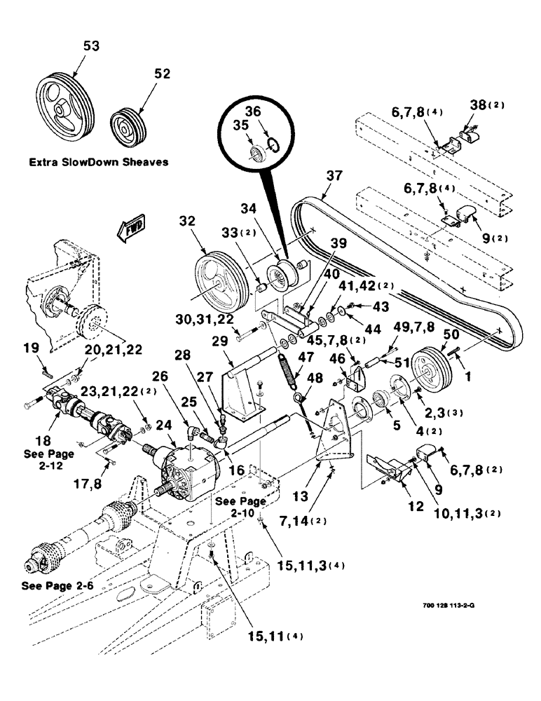 Схема запчастей Case IH 8725 - (2-08) - MAIN DRIVE ASSEMBLY (09) - CHASSIS