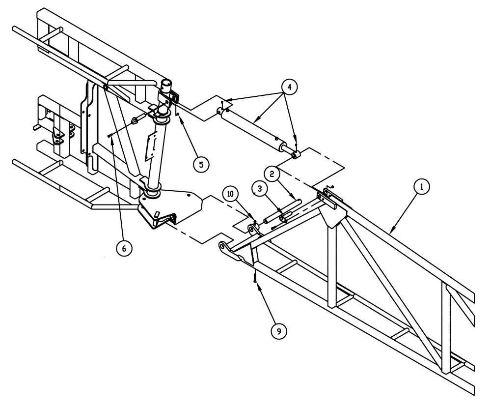 Схема запчастей Case IH SPX4410 - (08-006) - WING, RIGHT GROUP, 60 BOOM (09) - BOOMS