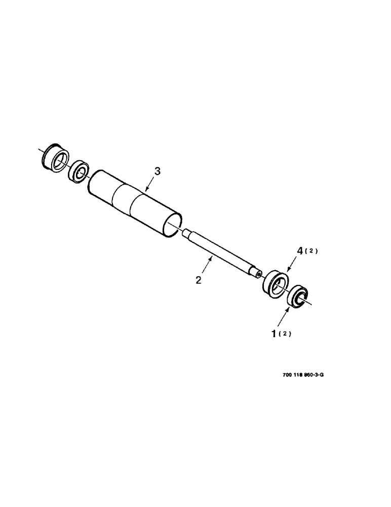 Схема запчастей Case IH 8840 - (2-12) - ROLLER ASSEMBLY- IDLER (58) - ATTACHMENTS/HEADERS