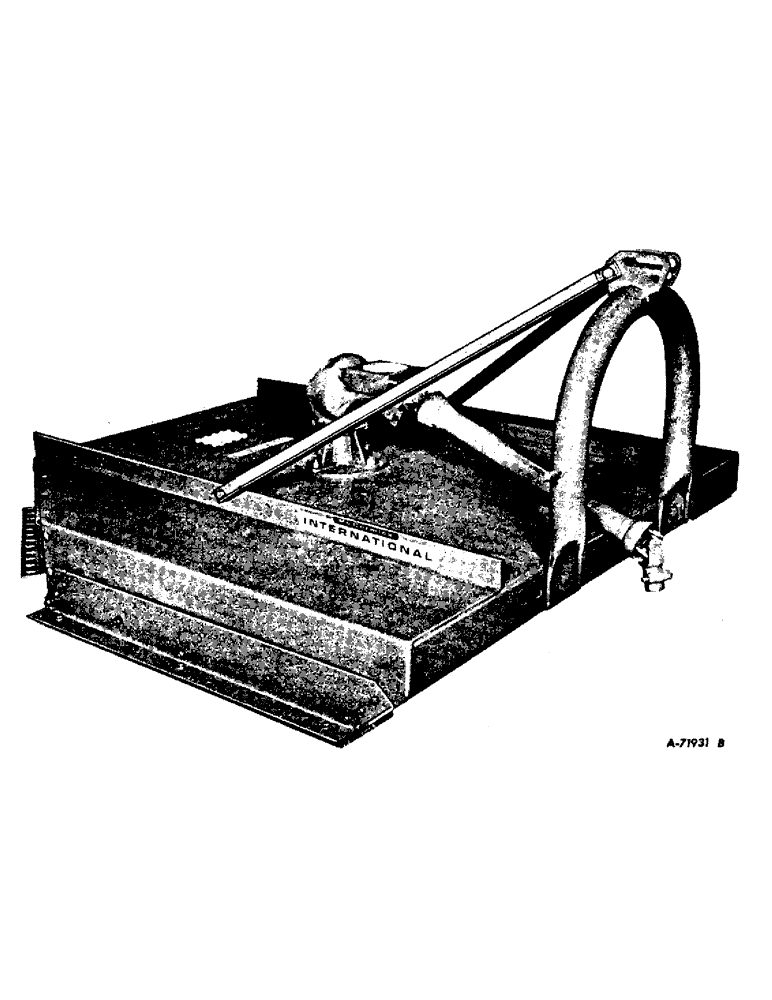 Схема запчастей Case IH 310 - (F-01) - 310 ROTARY CUTTER WITH THREE-POINT HITCH 