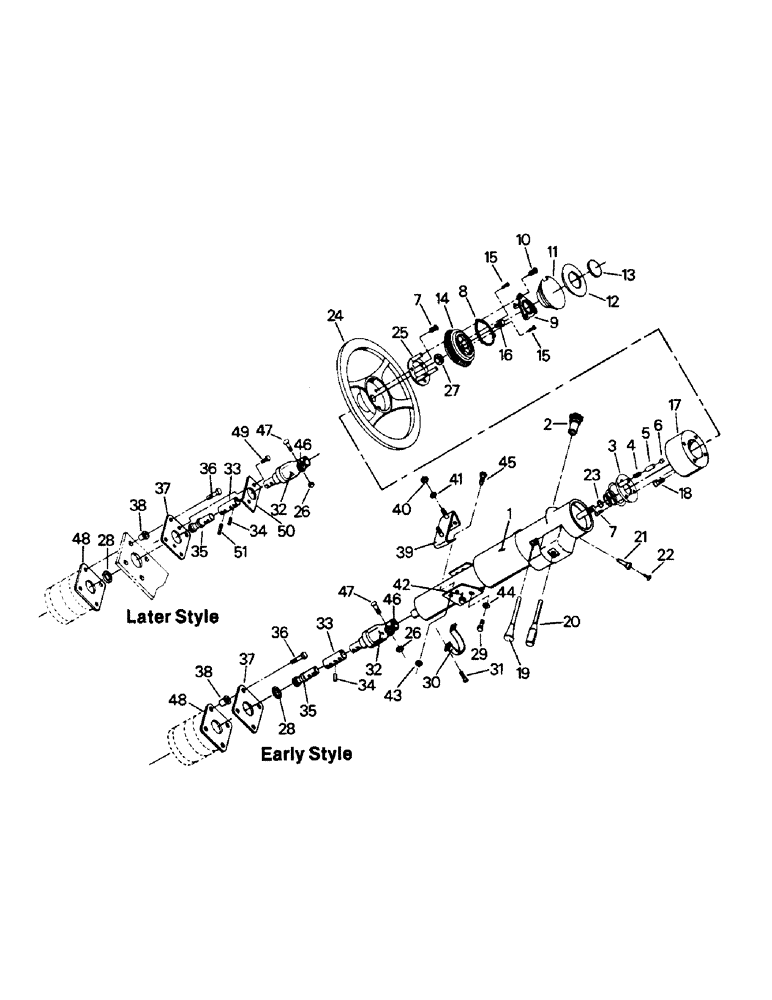 Схема запчастей Case IH PTA251 - (01-09) - STEERING CONTROLS & MOUNTING (10) - CAB