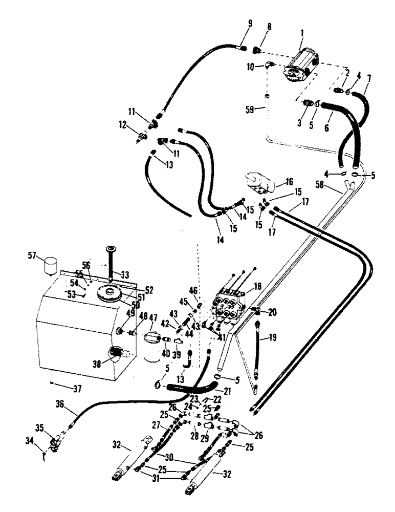 Схема запчастей Case IH STEIGER - (08-05) - HYDRAULIC SYSTEM - LATER PIPE STYLE (07) - HYDRAULICS