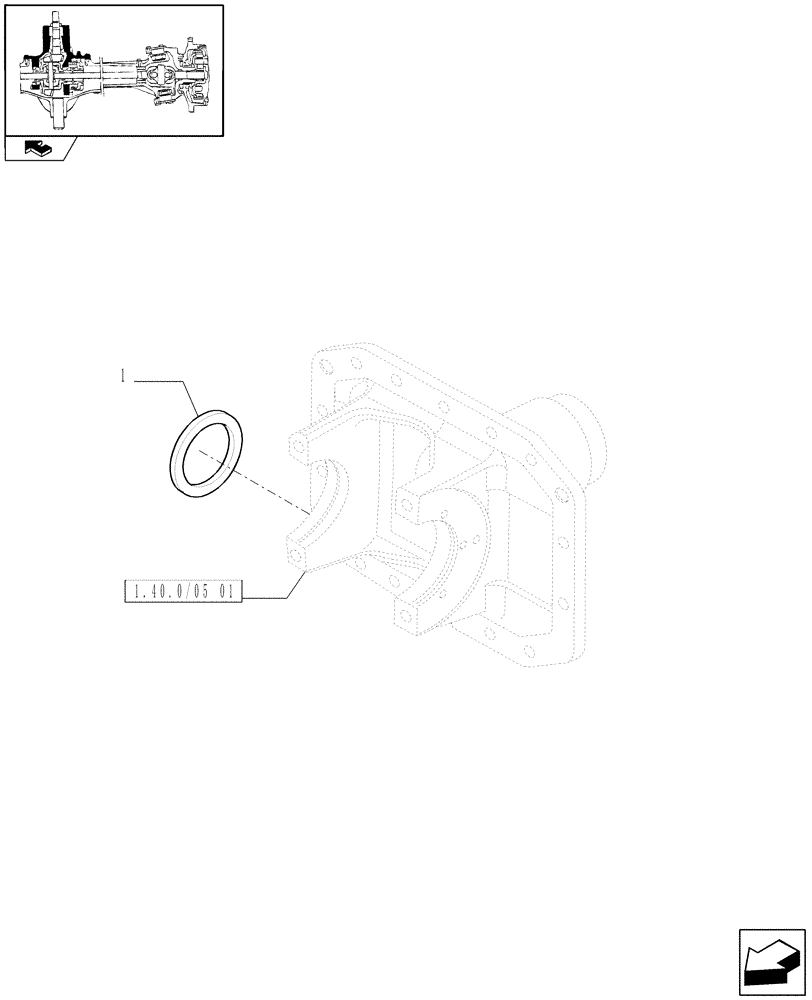 Схема запчастей Case IH PUMA 180 - (1.40.0/05[02]) - FRONT AXLE - SHIMS (04) - FRONT AXLE & STEERING