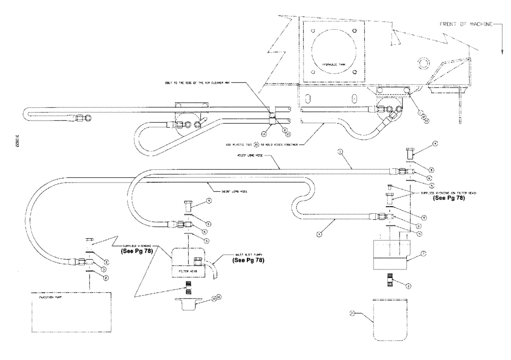 Схема запчастей Case IH SPX3185 - (102) - ENGINE, REMOTE FUEL FILTER PACKAGE (10) - ENGINE