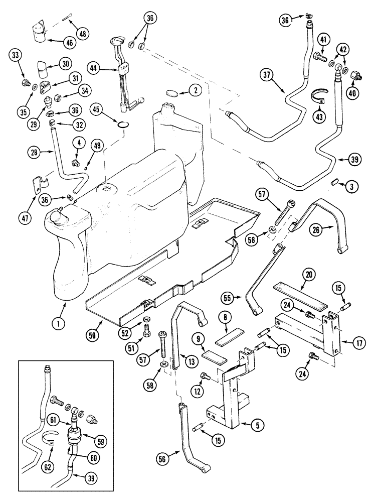 Схема запчастей Case IH 5230 - (3-002) - FUEL TANK AND LINES (03) - FUEL SYSTEM