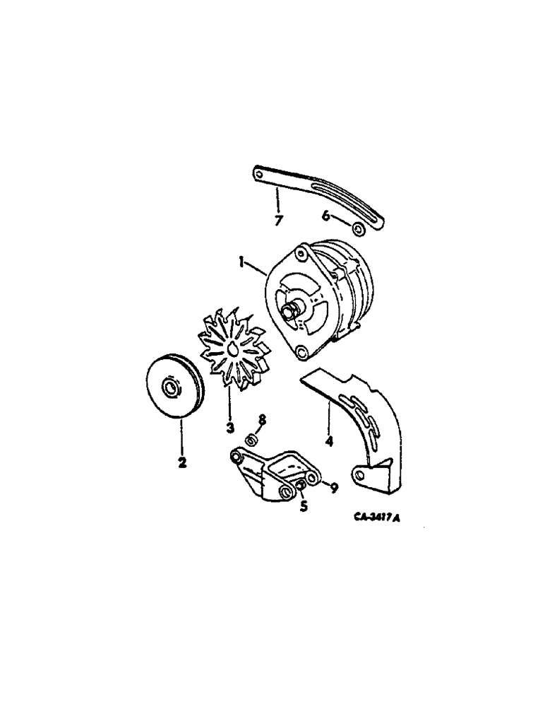 Схема запчастей Case IH 674 - (08-01[1]) - ELECTRICAL, DIESEL ENGINE TRACTORS (06) - ELECTRICAL