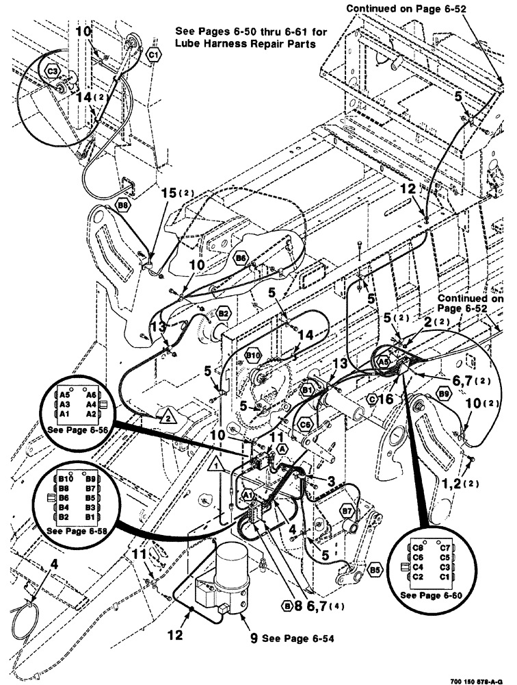 Схема запчастей Case IH 8576 - (06-050) - AUTO LUBE ASSEMBLY, S.N. CFH0163129 AND LATER (14) - BALE CHAMBER