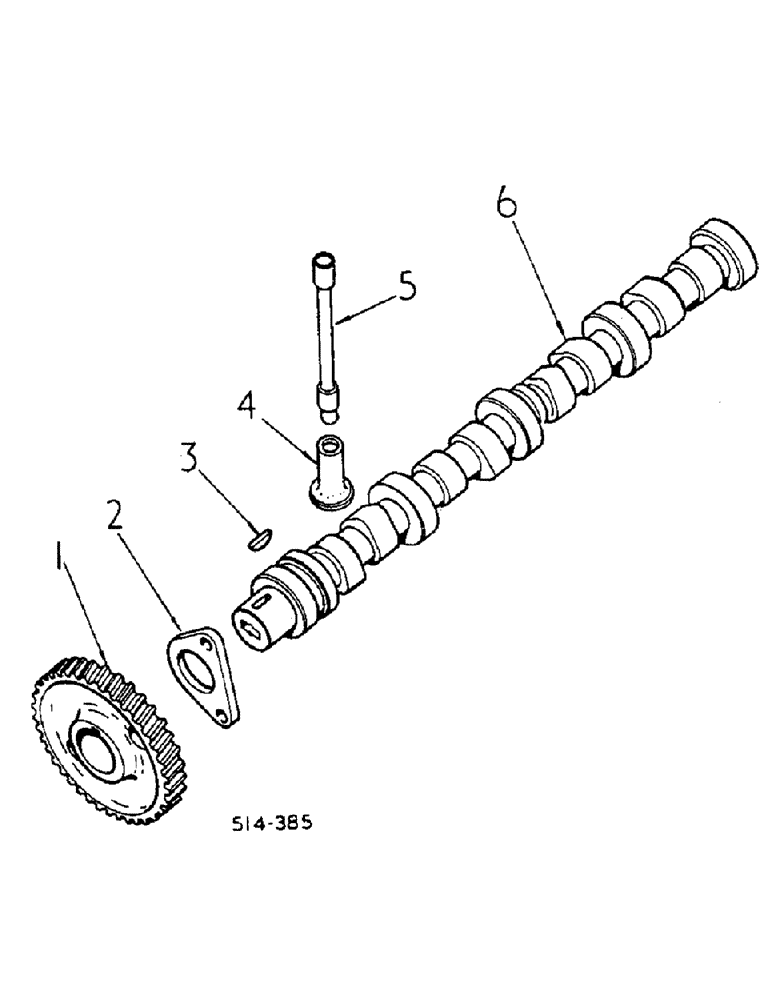 Схема запчастей Case IH 884 - (12-18) - CAMSHAFT AND RELATED PARTS Power