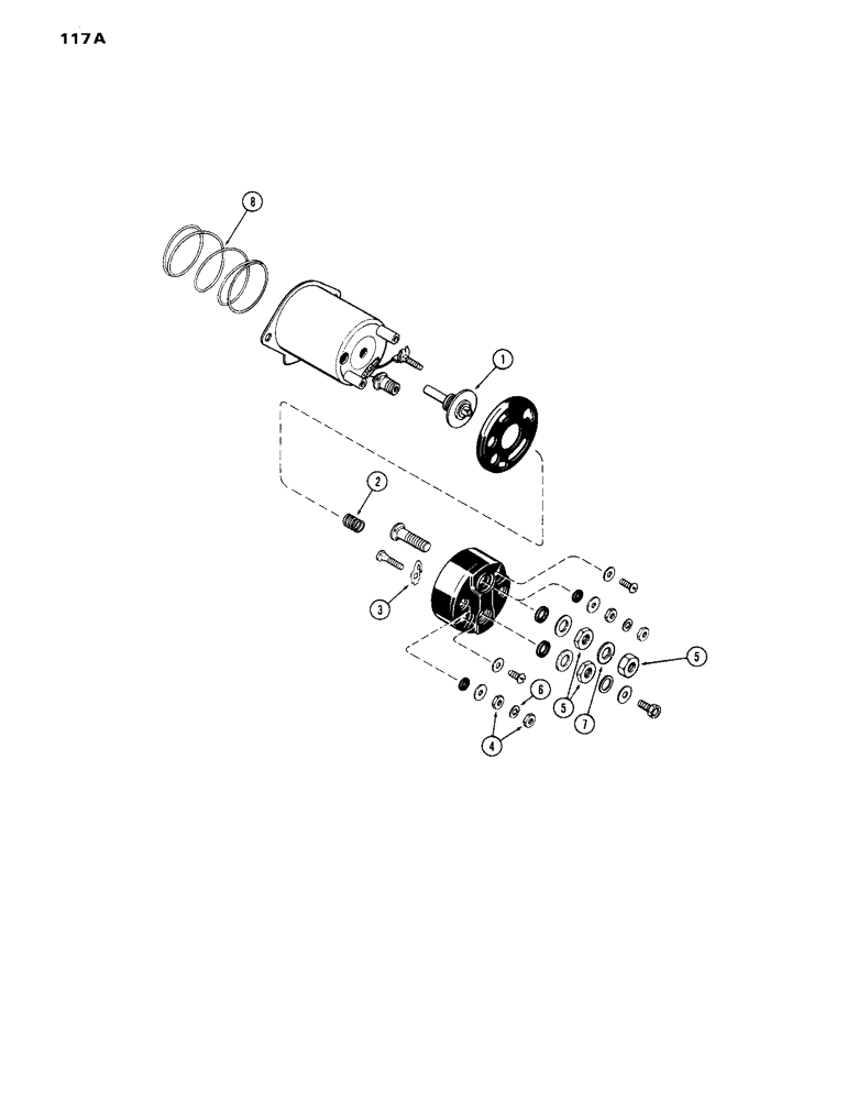 Схема запчастей Case IH 870 - (117A) - G44891 SOLENOID, (301B) SPARK IGNITION ENGINE (04) - ELECTRICAL SYSTEMS