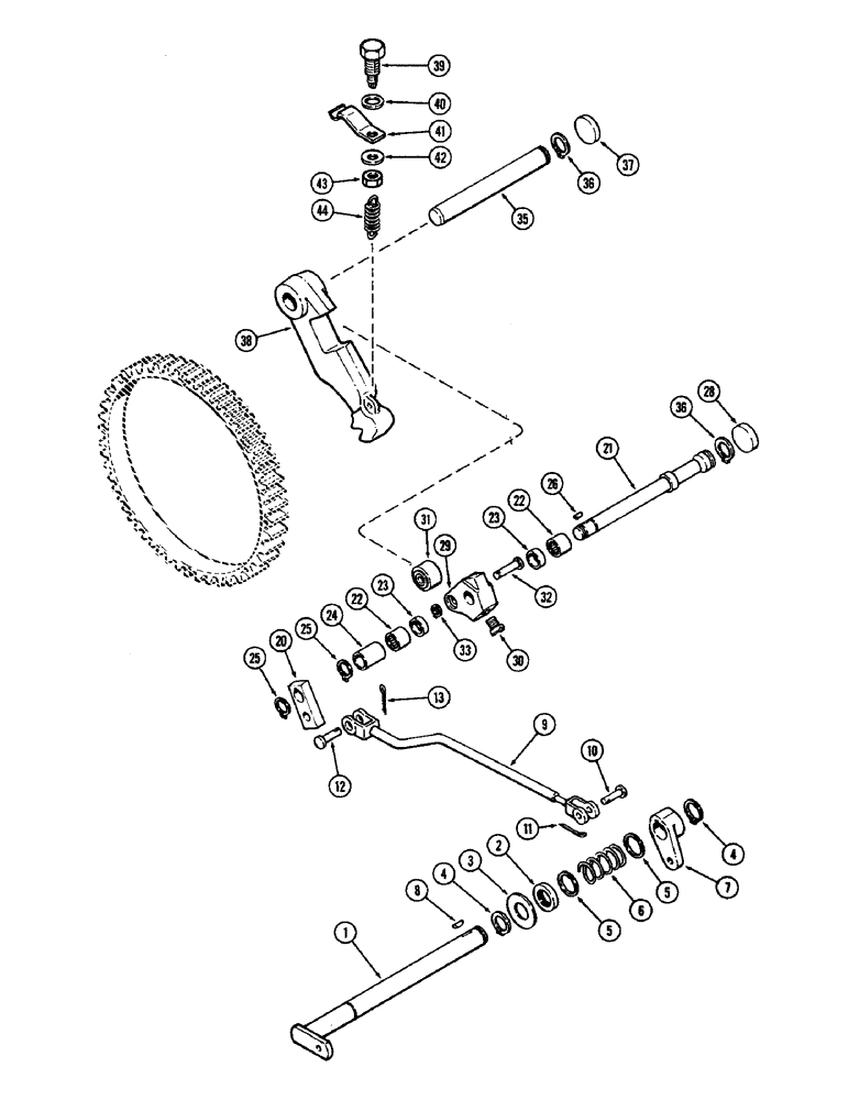 Схема запчастей Case IH 2590 - (6-200) - DIFFERENTIAL, PARK LOCK (06) - POWER TRAIN