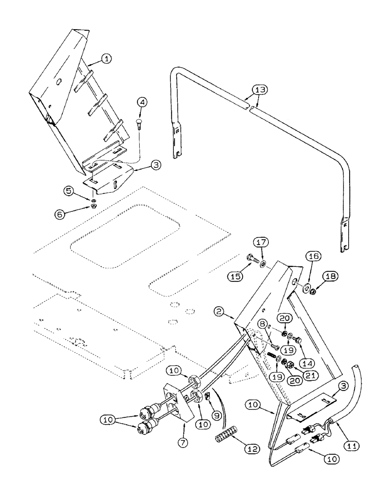 Схема запчастей Case IH 8920 - (8-028) - REMOTE HITCH CONTROLS, HITCH RAISE AND LOWER (08) - HYDRAULICS