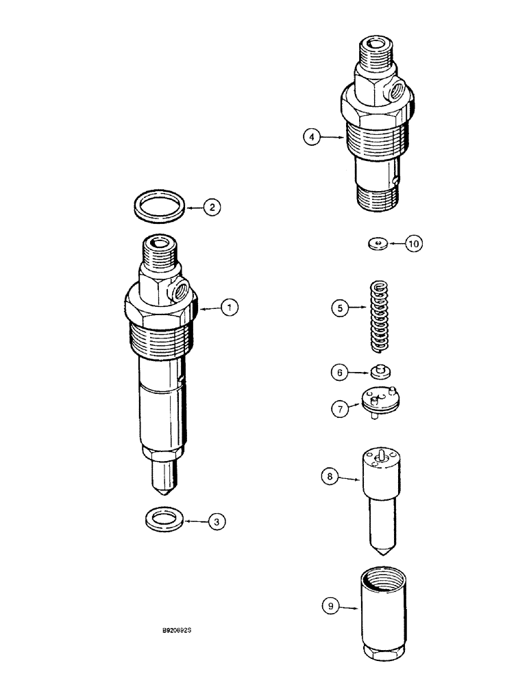 Схема запчастей Case IH 1644 - (3-08) - FUEL INJECTION NOZZLE, 6TA-590 ENGINE (02) - FUEL SYSTEM