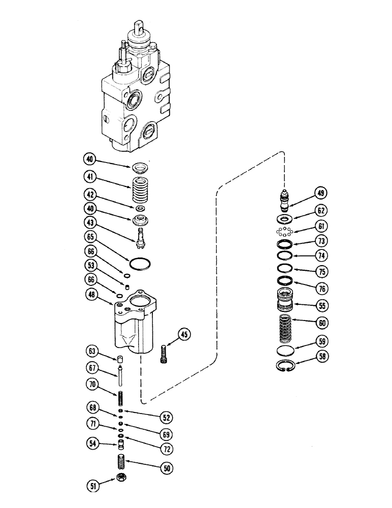 Схема запчастей Case IH 2594 - (8-078) - A169029 REMOTE VALVE BODY ASSEMBLY, WITHOUT LOAD CHECK, (CONT) (08) - HYDRAULICS