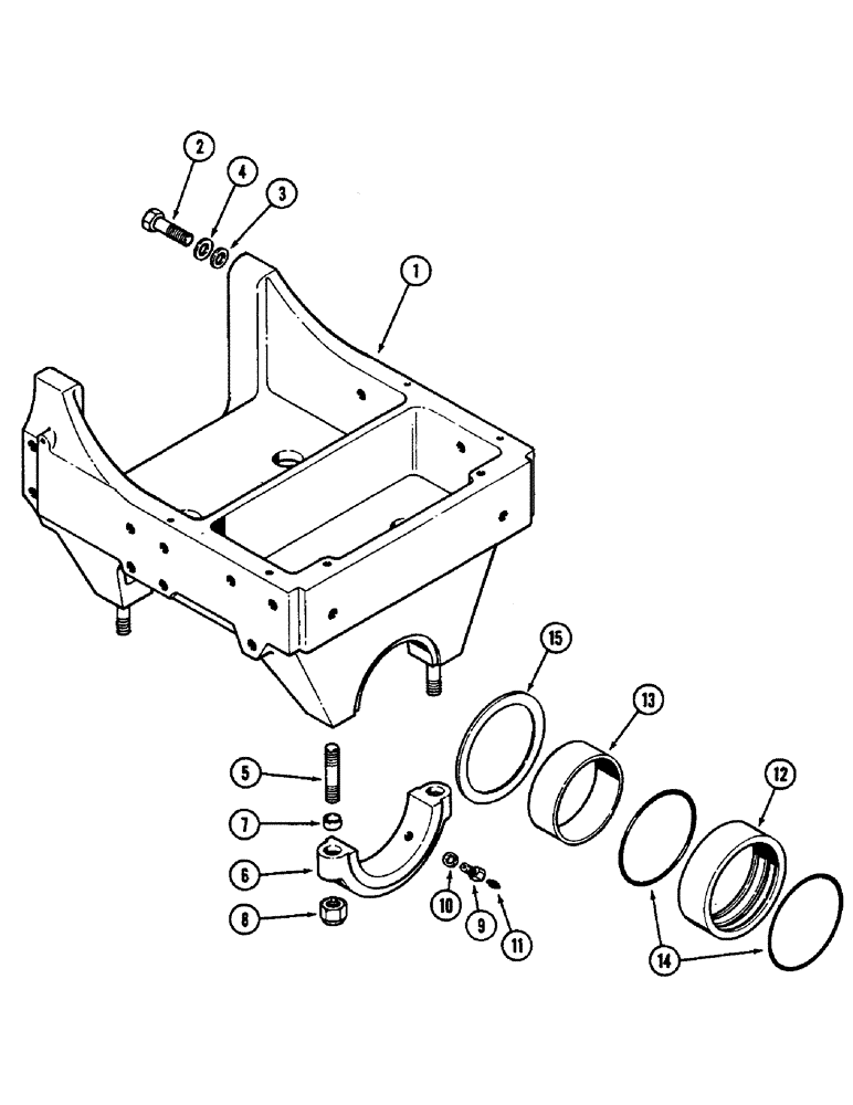 Схема запчастей Case IH 2290 - (5-196) - FRONT AXLE SUPPORT, MFD TRACTORS (05) - STEERING