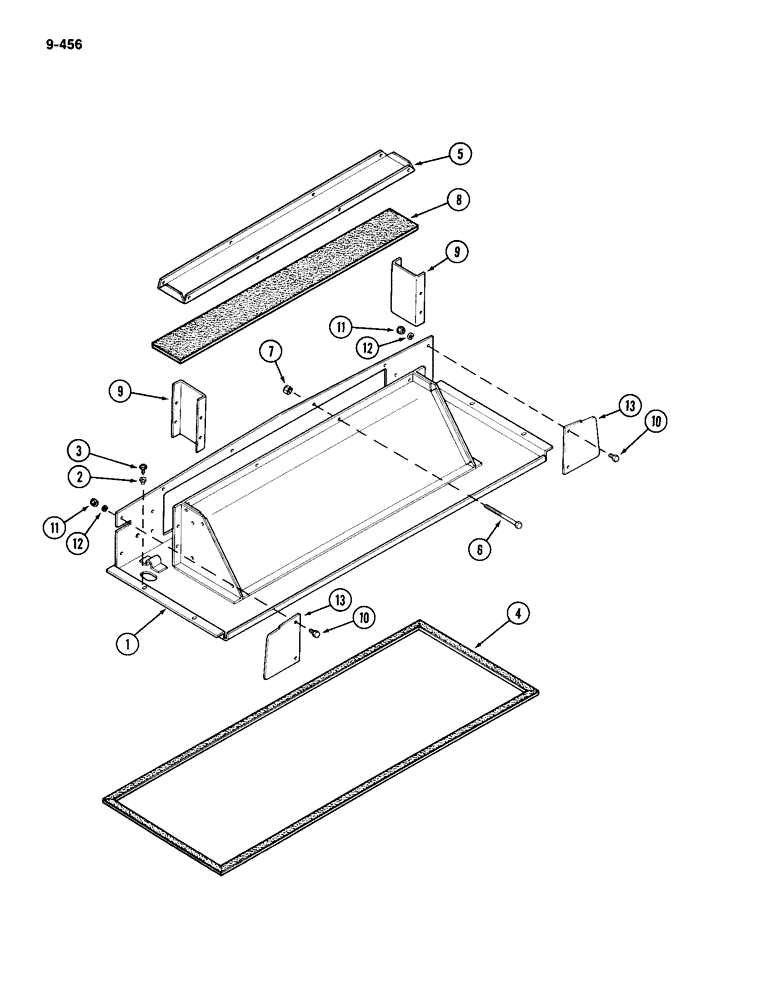 Схема запчастей Case IH 2094 - (9-456) - CAB, PLENUM (09) - CHASSIS/ATTACHMENTS