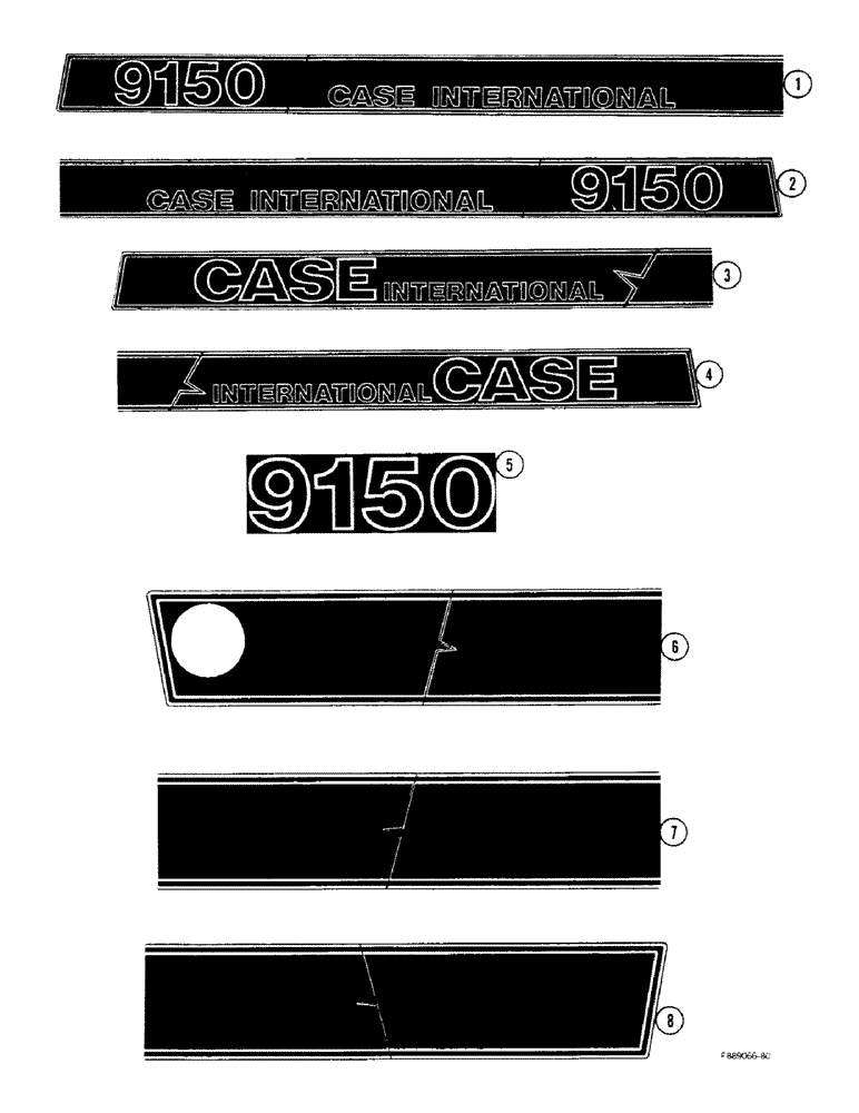 Схема запчастей Case IH 9150 - (9-116) - 60-6042T1 DECALS (09) - CHASSIS/ATTACHMENTS